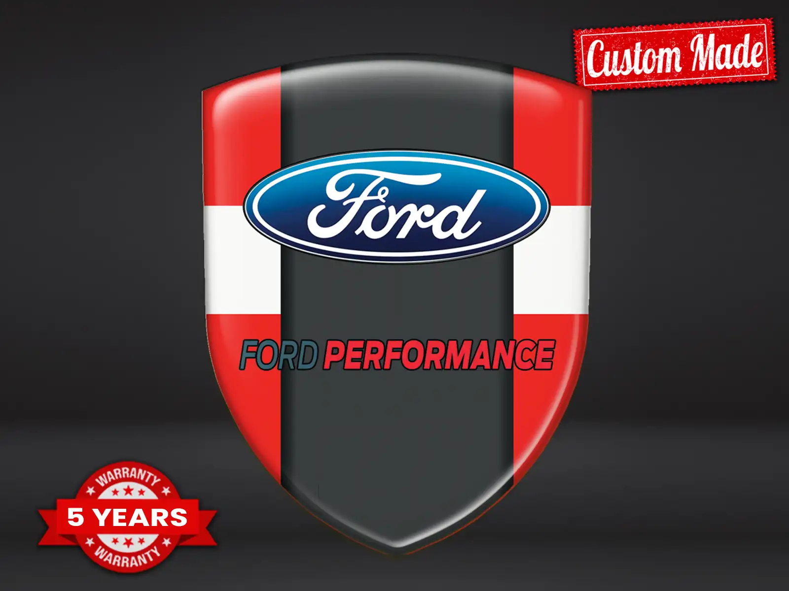 Ford Badges Bombés Durable Max Stylé Pro Performance